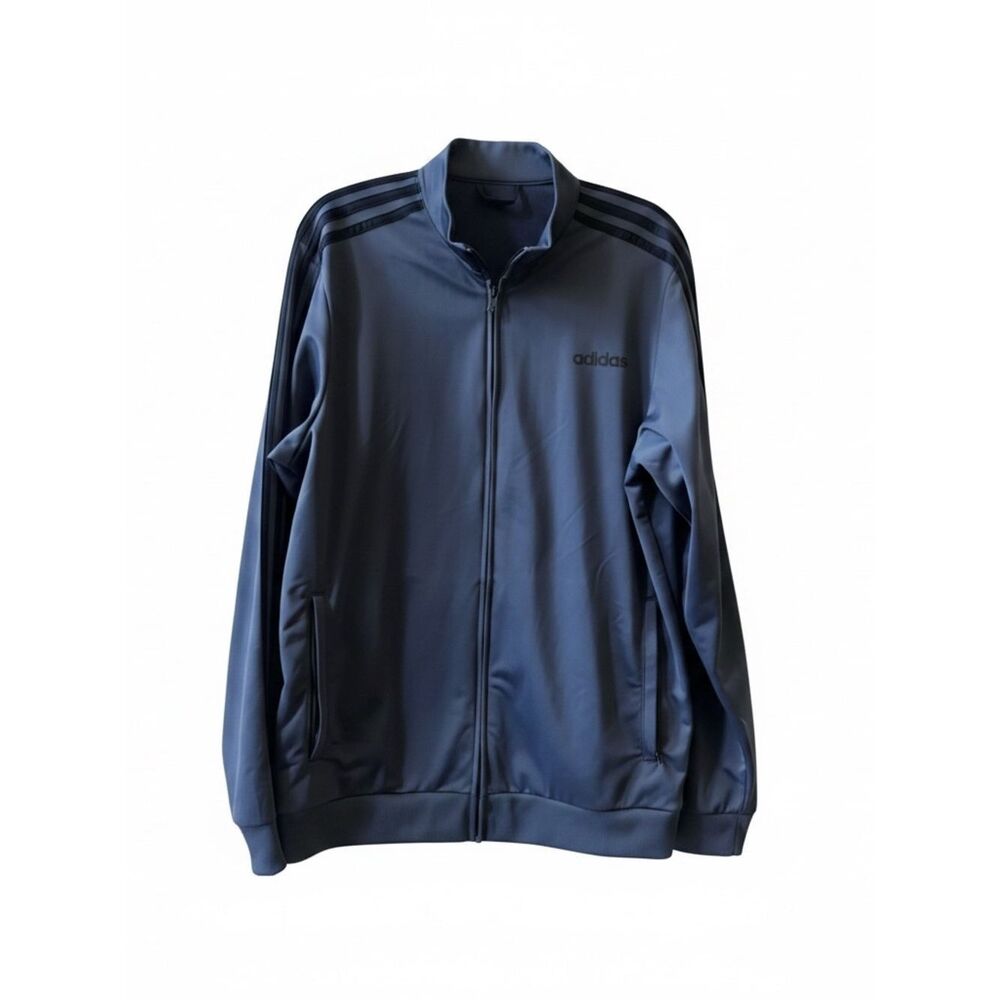 Adidas Gray Black Day Ready Tracktop‎ Zip Up Jacket Size Large